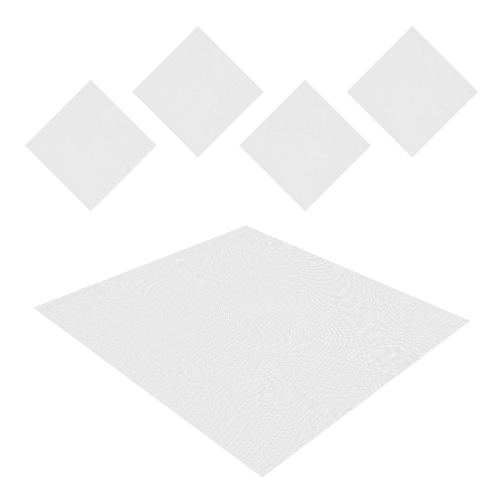 Felt Sheet Wool - 5 Stück Nassfilz-Netzgewebe, Wollfilz-Netzplatte 32x32 Quadrat,