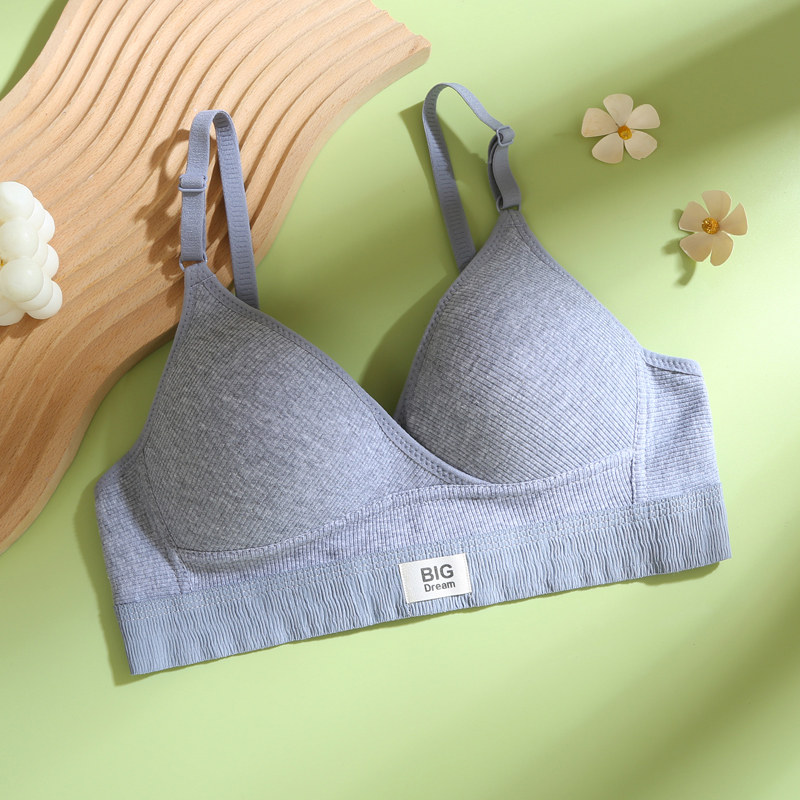 Embroidery Ai - Französischer Stil Baumwoll-BH, dünn, für den