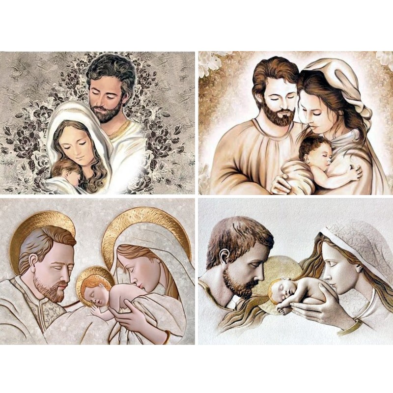 Embroidery Icon - Diamant malerei der heiligen Familien ikone,