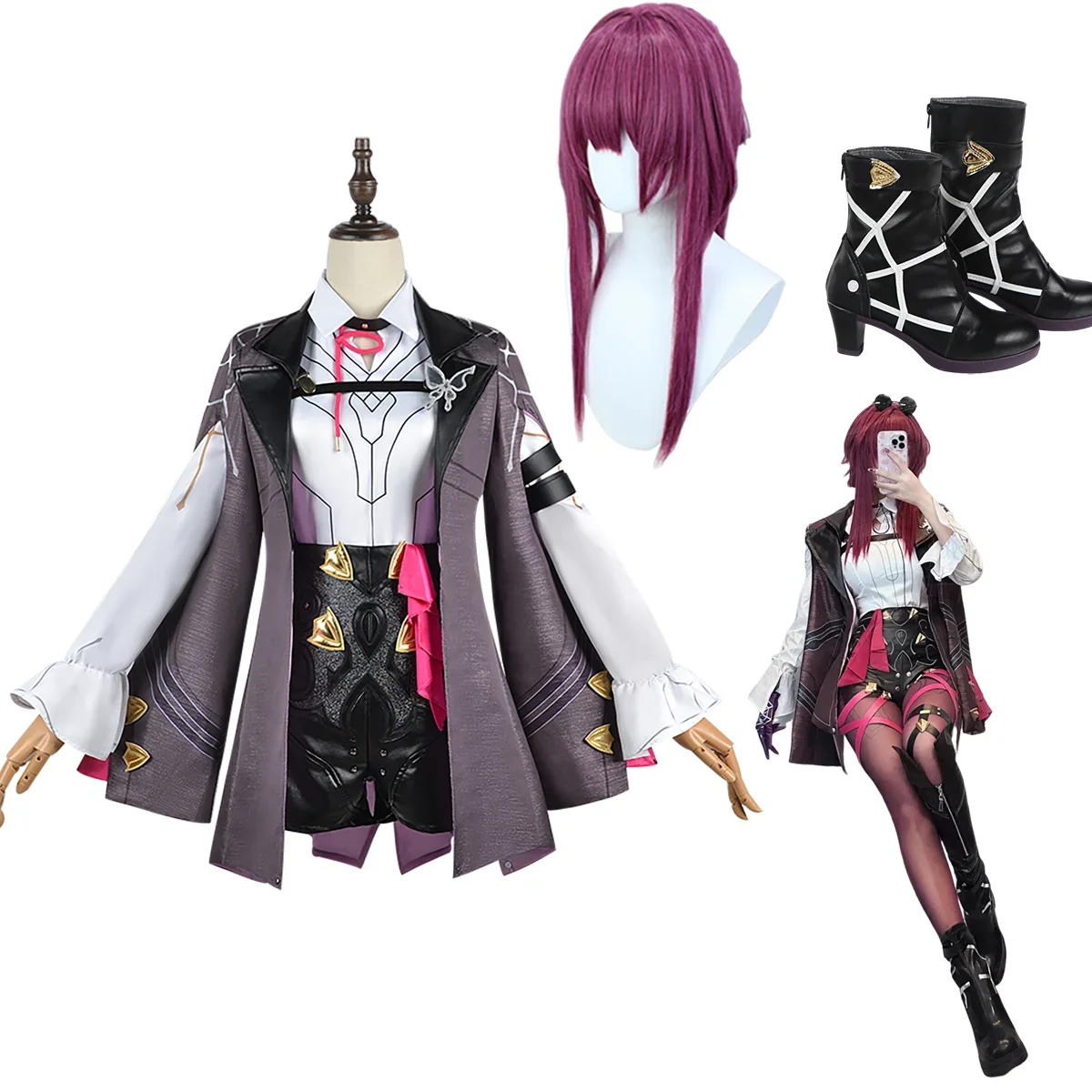 Embroidery Premium - Honkai Star Rail Kafka Cosplay Gothic