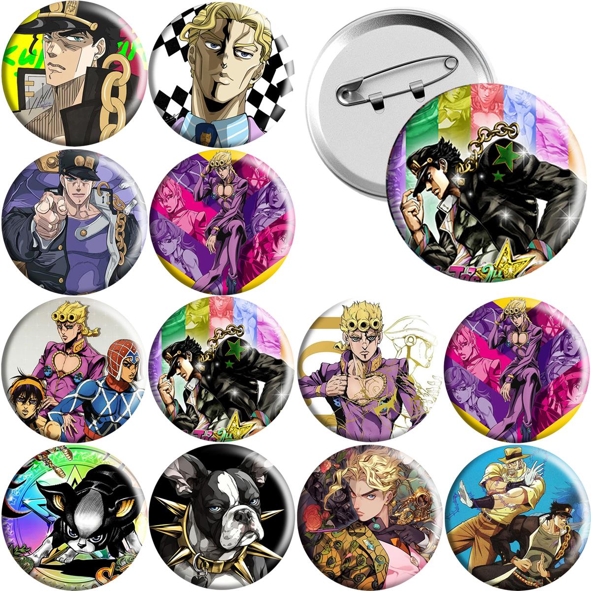Embroidery Wallpaper - 58mm JOJO Anime figur Runde Abzeichen