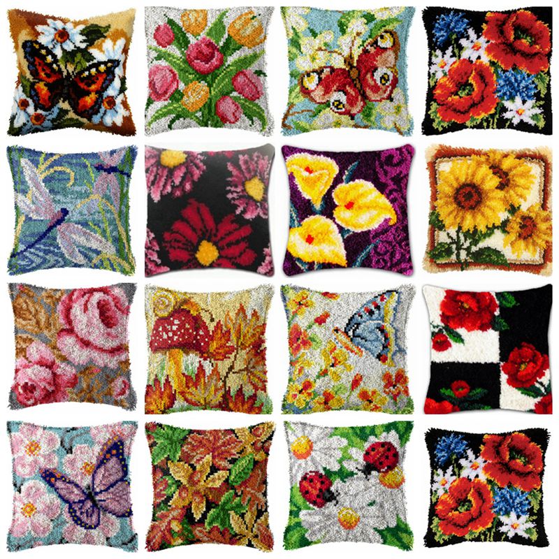 Embroidery Paper - Blumen Pflanze Riegel Haken Kit Knoten