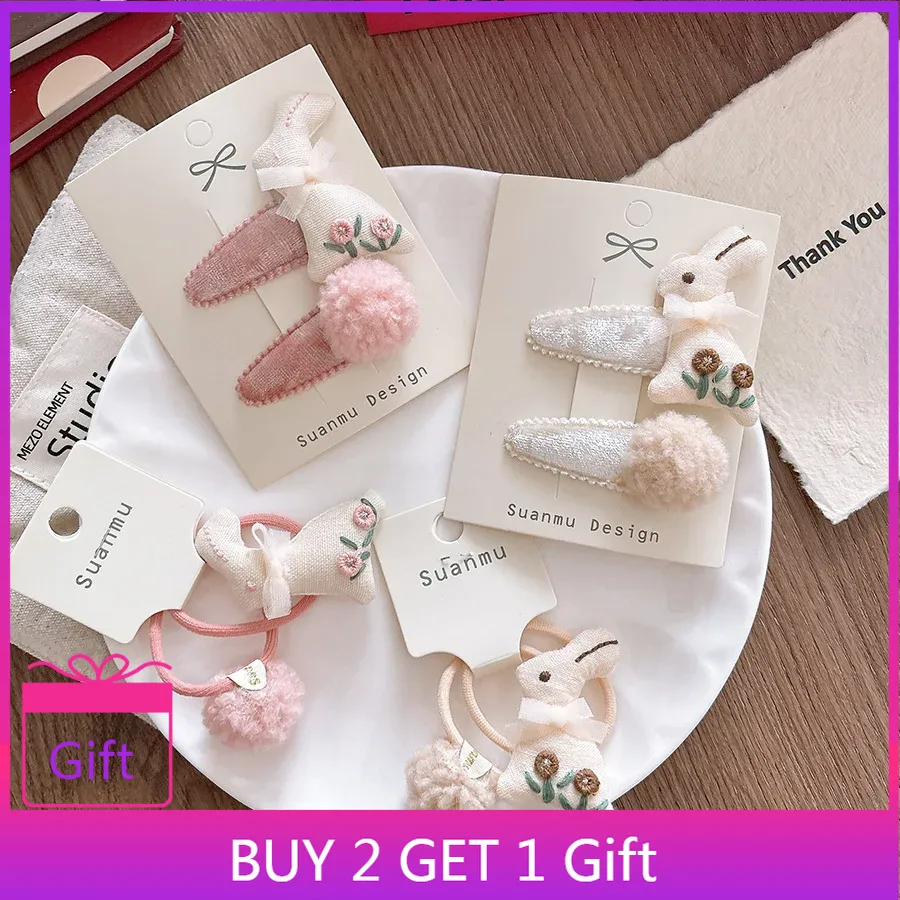 Embroidery Rabbit - Herbst Winter Süße 3D Stickerei Niedlichen