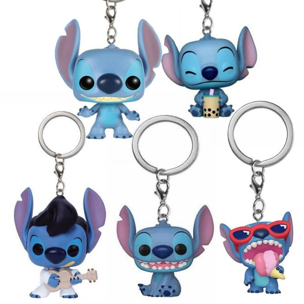 Embroidery Keychain - Neuer Anime-Schlüsselanhänger Stitch Elvi Stitch Summes
