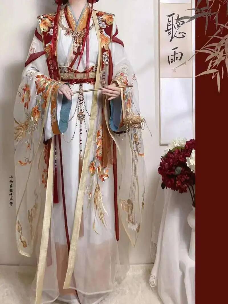 Embroidery Set - Ming-Dynastie Hanfu Stickerei schwere Handwerk Qi