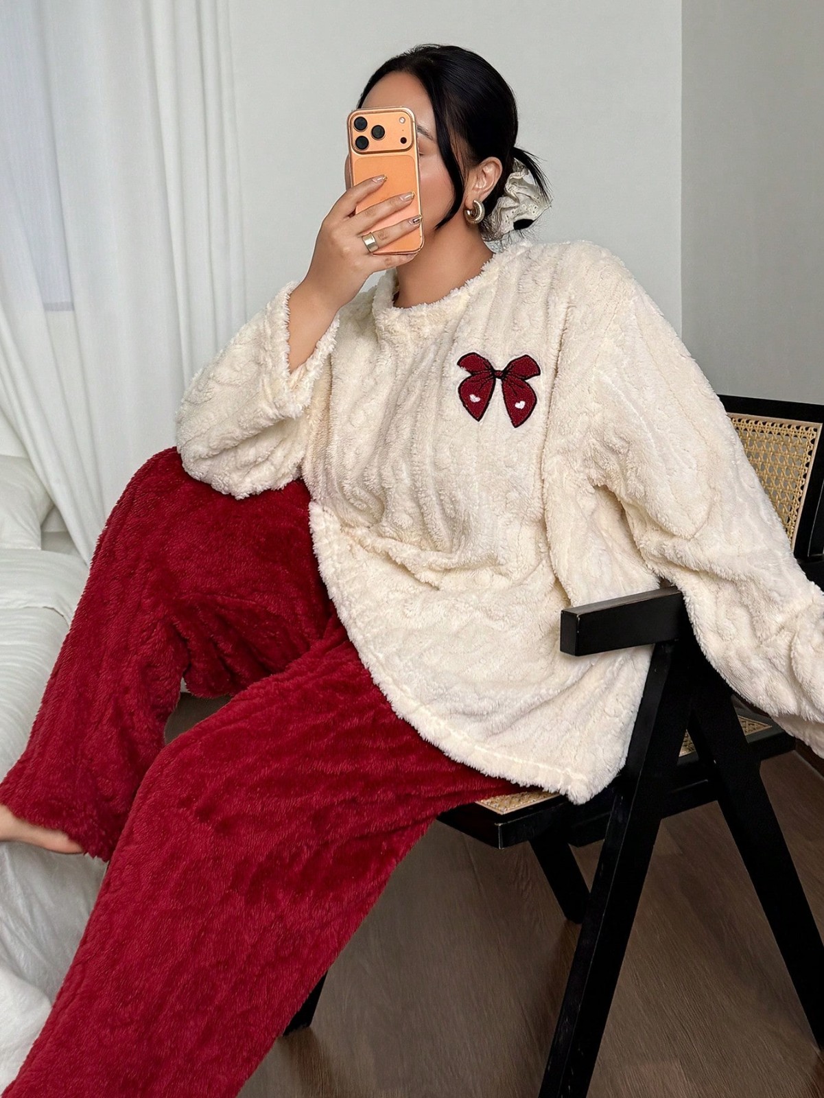 Embroidery Set - Übergröße 1XL-5XL Damen Herbst Winter Dicke
