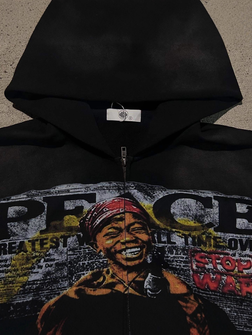 2026 Neuer Amerikanischer Hip- – Embroidery Zip Up Hoodie Bewertung und Preis