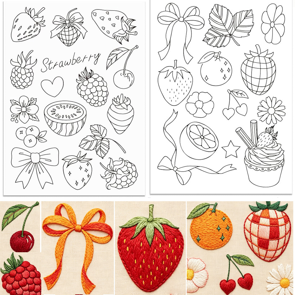 Vorgedrucktes Erdbeer-Stick-an – Embroidery Software Bewertung und Preis