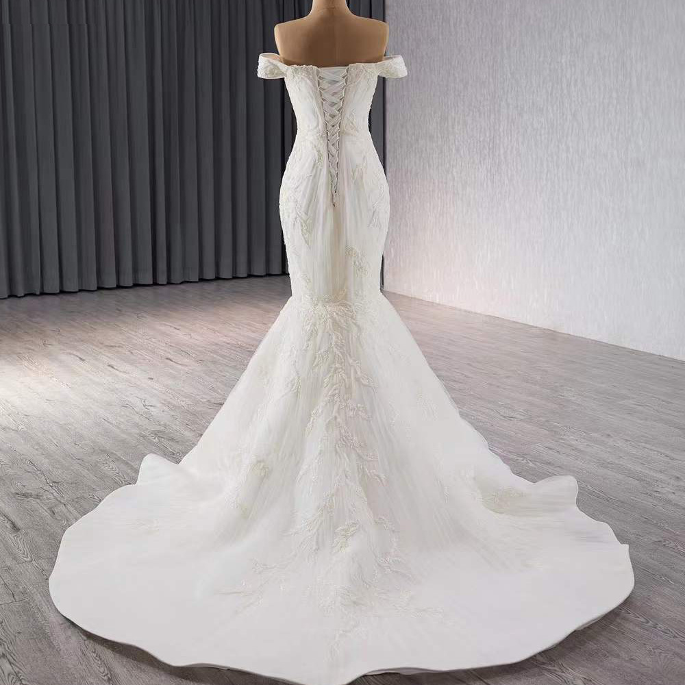 Hochzeitskleid, trägerlos, sch – Embroidery Organza Bewertung und Preis