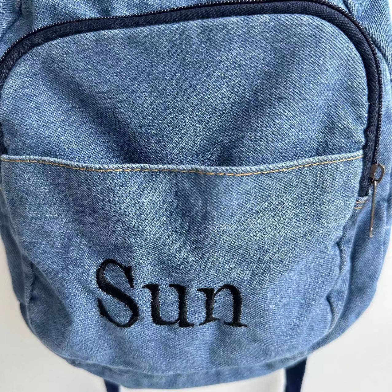 Denim Rucksack Mädchen neue St – Embroidery Name Bewertung und Preis