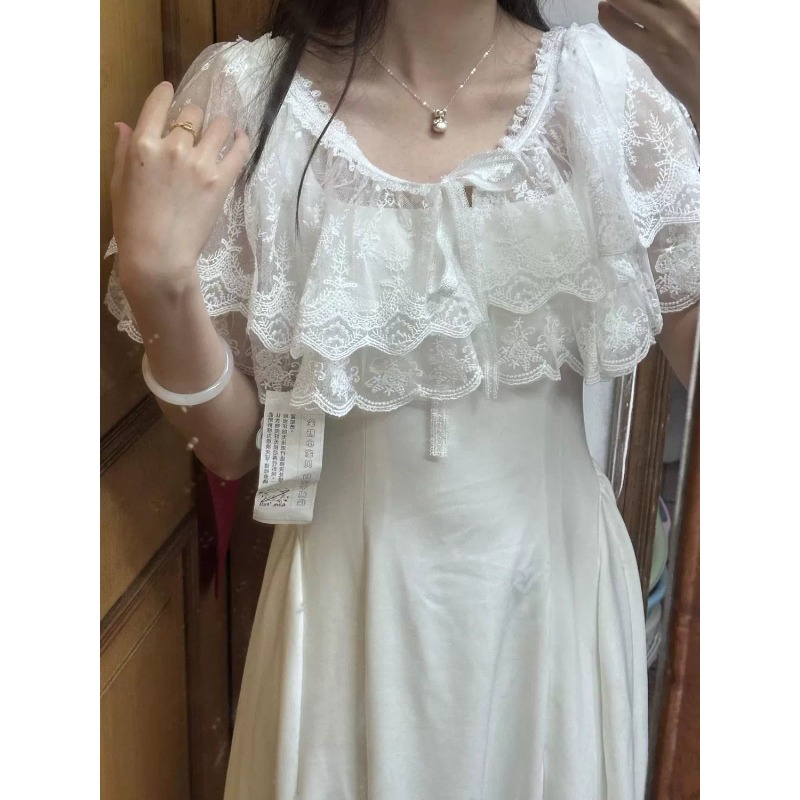 Bluse Cape Schal Damen Spitze  – Embroidery Premium Bewertung und Preis