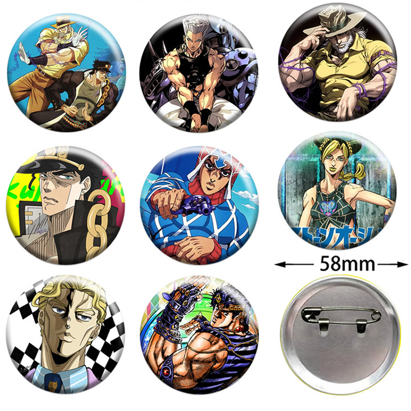 58mm JOJO Anime figur Runde Ab – Embroidery Wallpaper Bewertung und Preis