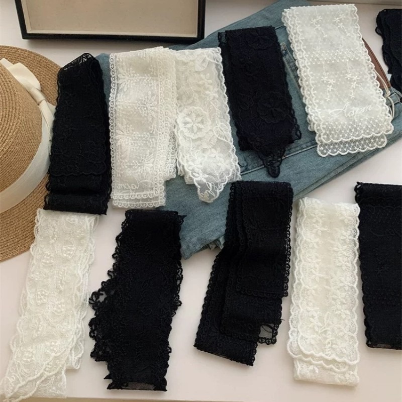 Neuer Schwarz-Weißer Langer Sp – Embroidery Premium Bewertung und Preis