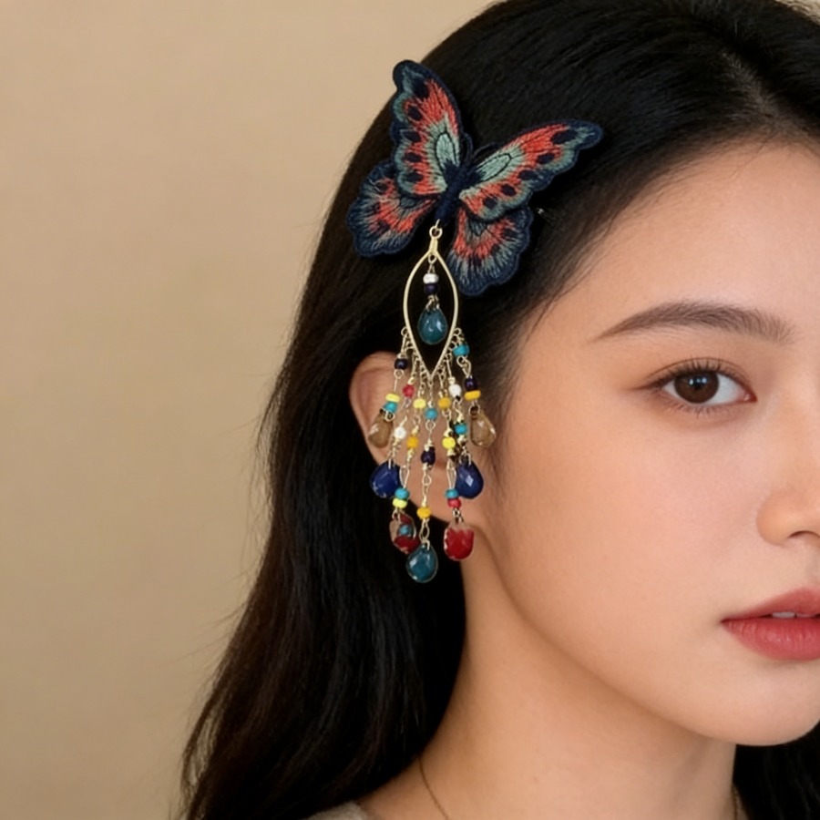 Neue Haarspangen im chinesisch – Embroidery Charm Bewertung und Preis