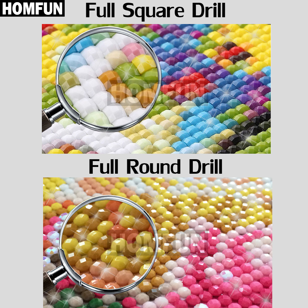 HOMFUN Kunst 5D Diy Diamant Ma – Embroidery Lady Bug Bewertung und Preis