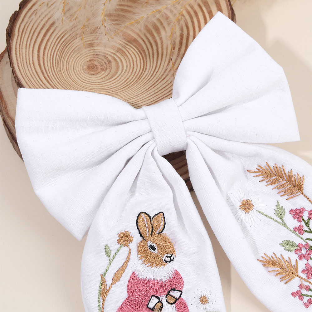 Kaninchen Stickerei Schleife H – Embroidery Rabbit Bewertung und Preis