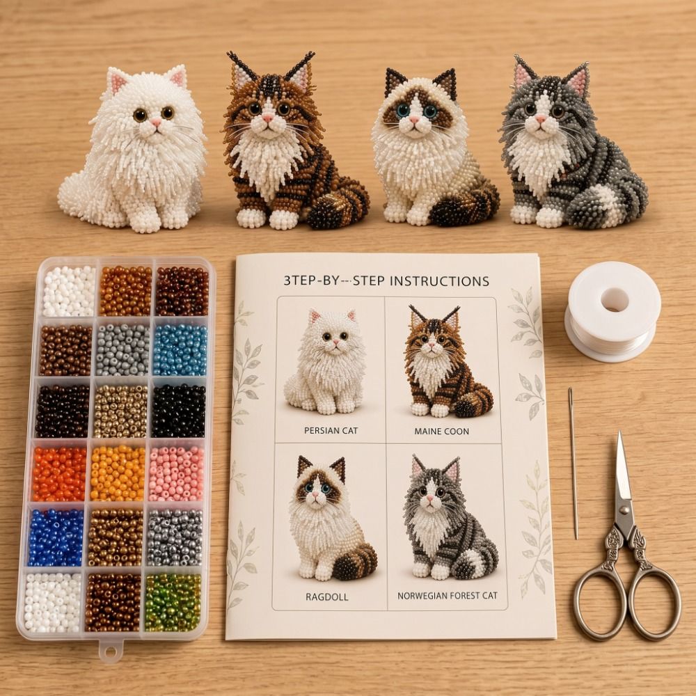 Handgemachtes DIY Tier-Perlen- – Embroidery Keychain Bewertung und Preis