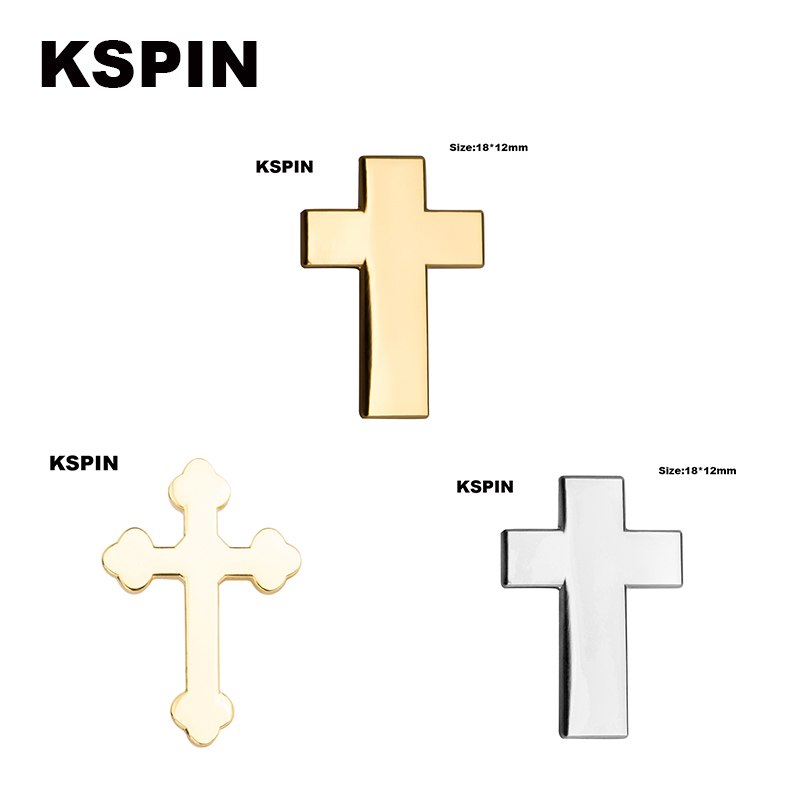 Silbrige Kreuz-Metallabzeichen – Embroidery Icon Bewertung und Preis