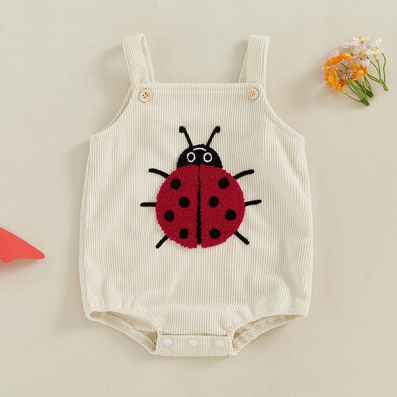 Sommer-Baby-Strampler Ärmellos – Embroidery Lady Bug Bewertung und Preis