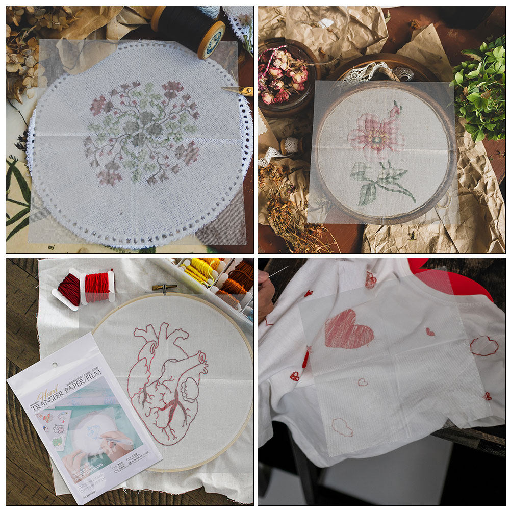 8-teiliges Wasserlösliches Sti – Embroidery Free Pattern Bewertung und Preis