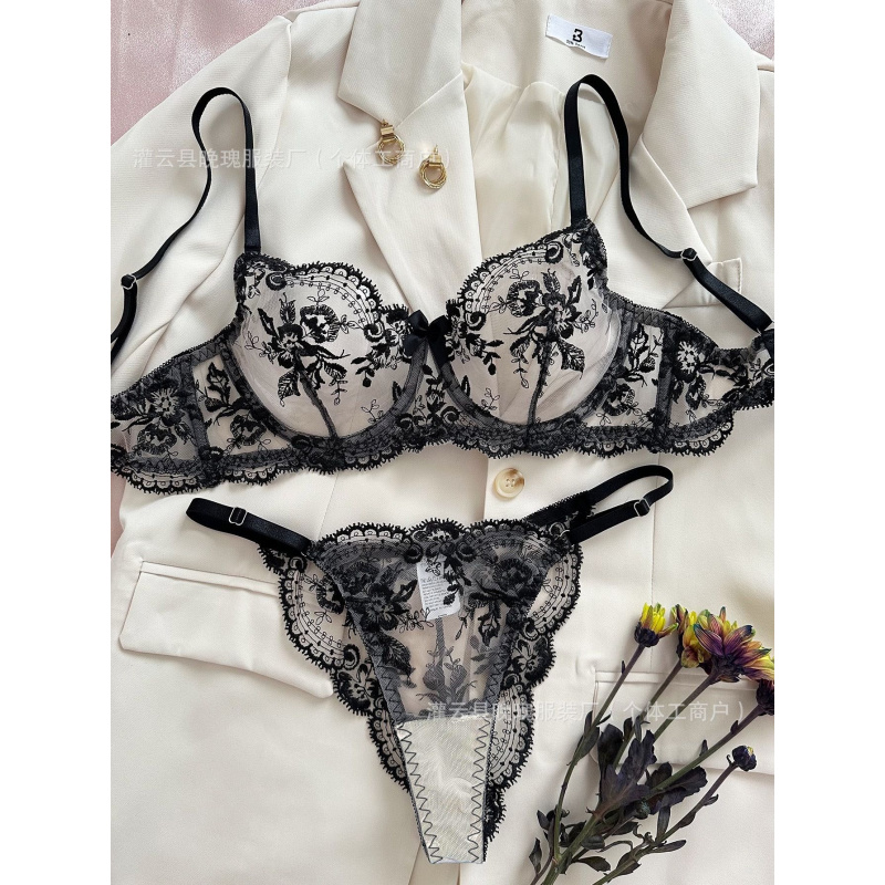 Heißverkauftes sexy Dessous-Se – Embroidery Set Bewertung und Preis