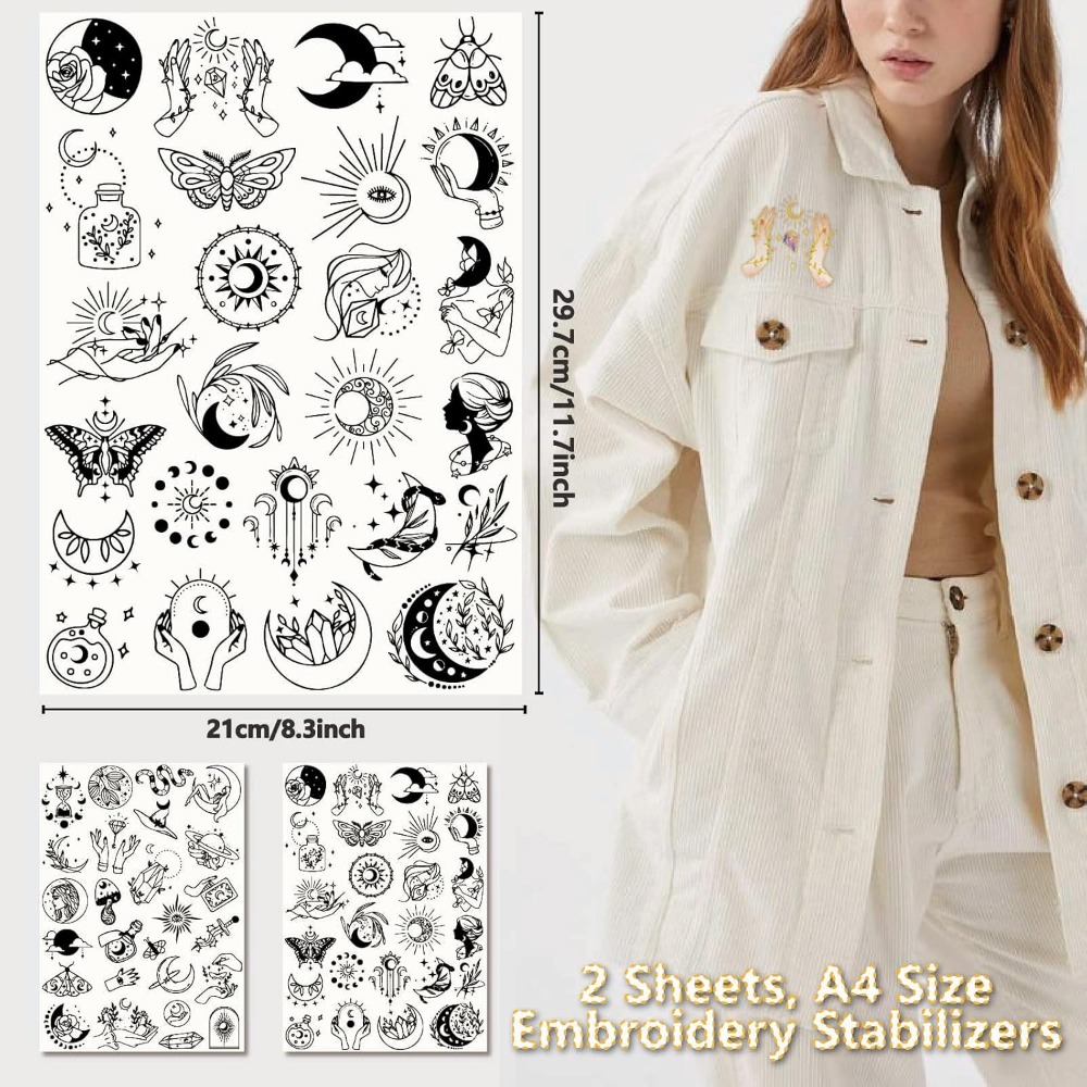 51 Stück Boho Mond Sonne wasse – Embroidery Free Pattern Bewertung und Preis